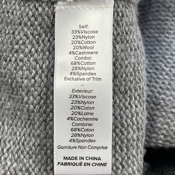 Cinq a Sept Imitation Pearl Necklace Detail Long Sleeve Layered Sweater Dress L - Picture 14 of 16